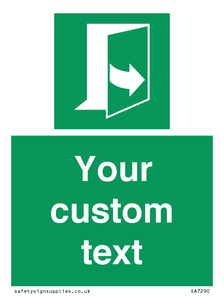 SA7290: Custom sign safe condition door opens pulling left hand side