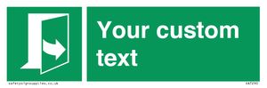 SA7290: Custom sign safe condition door opens pulling left hand side
