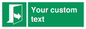 SA7290: Custom sign safe condition door opens pulling left hand side