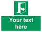 SA7290: Custom sign safe condition door opens pulling left hand side