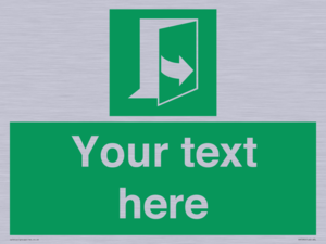 SA7290: Custom sign safe condition door opens pulling left hand side