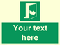 SA7290: Custom sign safe condition door opens pulling left hand side