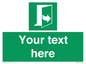 SA7290: Custom sign safe condition door opens pulling left hand side