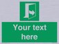 SA7290: Custom sign safe condition door opens pulling left hand side