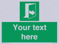 SA7290: Custom sign safe condition door opens pulling left hand side