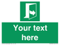 SA7290: Custom sign safe condition door opens pulling left hand side