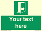 SA7290: Custom sign safe condition door opens pulling left hand side