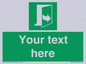 SA7290: Custom sign safe condition door opens pulling left hand side