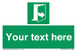 SA7290: Custom sign safe condition door opens pulling left hand side