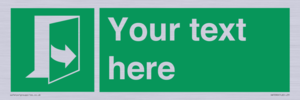 SA7290: Custom sign safe condition door opens pulling left hand side