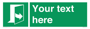 SA7290: Custom sign safe condition door opens pulling left hand side