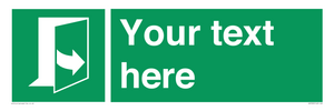 SA7290: Custom sign safe condition door opens pulling left hand side