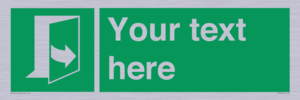 SA7290: Custom sign safe condition door opens pulling left hand side
