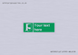 SA7290: Custom sign safe condition door opens pulling left hand side