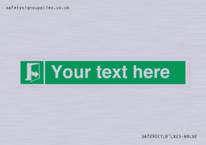 SA7290: Custom sign safe condition door opens pulling left hand side