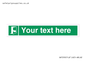 SA7290: Custom sign safe condition door opens pulling left hand side
