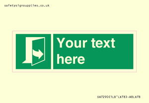 SA7290: Custom sign safe condition door opens pulling left hand side
