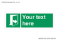SA7290: Custom sign safe condition door opens pulling left hand side