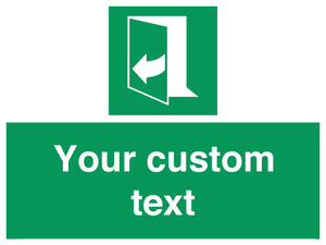 SA7291: Custom sign safe condition door opens pulling right hand side