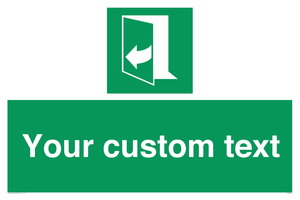 SA7291: Custom sign safe condition door opens pulling right hand side