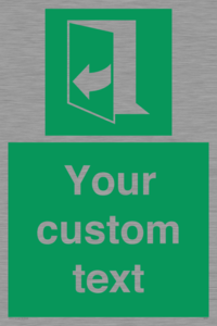 SA7291: Custom sign safe condition door opens pulling right hand side