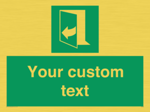 SA7291: Custom sign safe condition door opens pulling right hand side