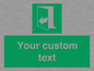SA7291: Custom sign safe condition door opens pulling right hand side
