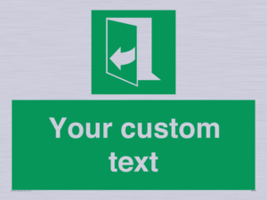SA7291: Custom sign safe condition door opens pulling right hand side