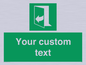 SA7291: Custom sign safe condition door opens pulling right hand side