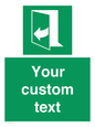SA7291: Custom sign safe condition door opens pulling right hand side