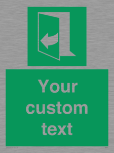 SA7291: Custom sign safe condition door opens pulling right hand side