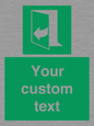 SA7291: Custom sign safe condition door opens pulling right hand side