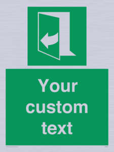 SA7291: Custom sign safe condition door opens pulling right hand side