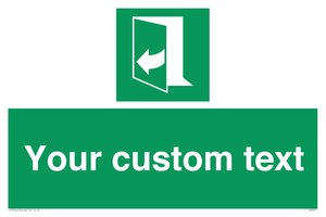 SA7291: Custom sign safe condition door opens pulling right hand side