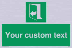 SA7291: Custom sign safe condition door opens pulling right hand side