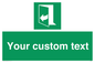 SA7291: Custom sign safe condition door opens pulling right hand side