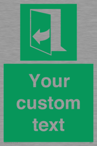 SA7291: Custom sign safe condition door opens pulling right hand side