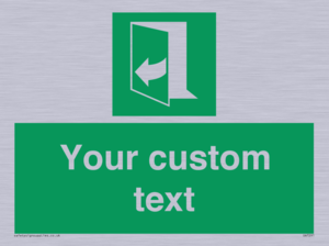 SA7291: Custom sign safe condition door opens pulling right hand side