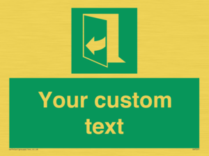 SA7291: Custom sign safe condition door opens pulling right hand side