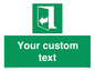SA7291: Custom sign safe condition door opens pulling right hand side