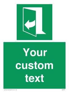 SA7291: Custom sign safe condition door opens pulling right hand side