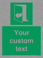 SA7291: Custom sign safe condition door opens pulling right hand side
