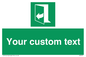 SA7291: Custom sign safe condition door opens pulling right hand side