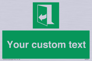 SA7291: Custom sign safe condition door opens pulling right hand side
