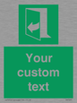 SA7291: Custom sign safe condition door opens pulling right hand side