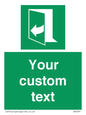 SA7291: Custom sign safe condition door opens pulling right hand side
