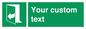 SA7291: Custom sign safe condition door opens pulling right hand side