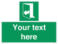SA7291: Custom sign safe condition door opens pulling right hand side