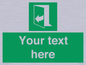 SA7291: Custom sign safe condition door opens pulling right hand side