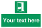 SA7291: Custom sign safe condition door opens pulling right hand side